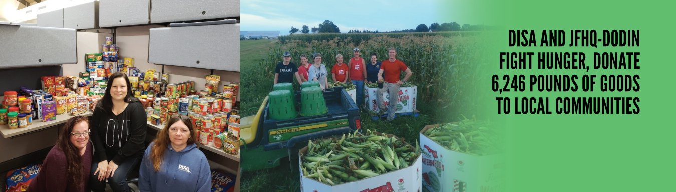 DISA and JFHQ-DODIN fight hunger, donate 6,246 pounds of goods to local communities