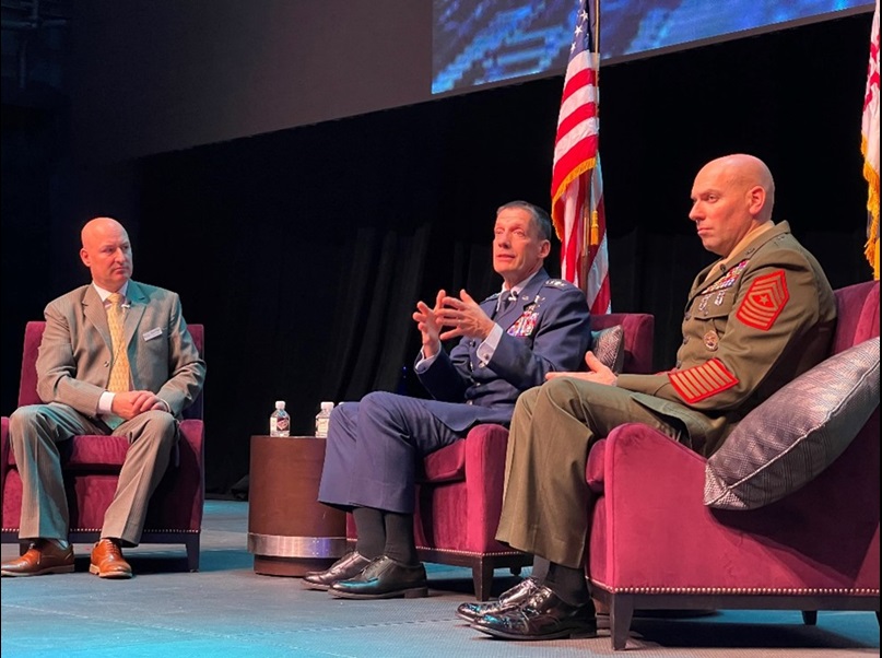 U.S. Air Force Lt. Gen. Robert J. Skinner at AFCEA Central Maryland Chapter luncheon 
