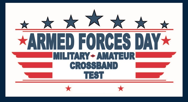 Armed Forces Day Military-Amateur crossband test banner
