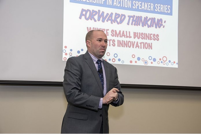 Systems Innovation Scientist, Mr. Stephen Wallace, speaks with Small Businesses about the Emerging Technology Directorate
