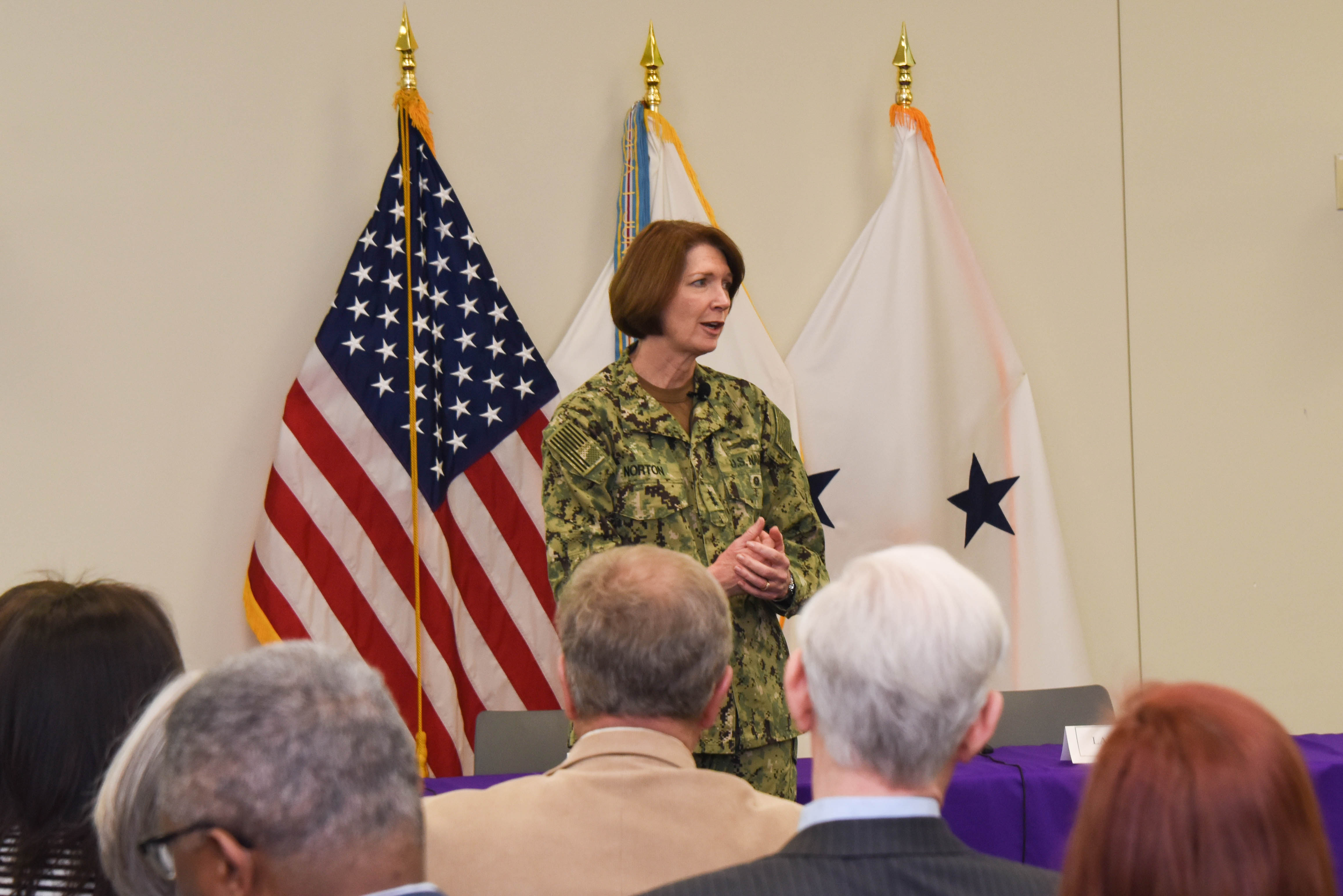 Vice Admiral Nancy Norton gives keynote speech for Women-Owned Small Business Event