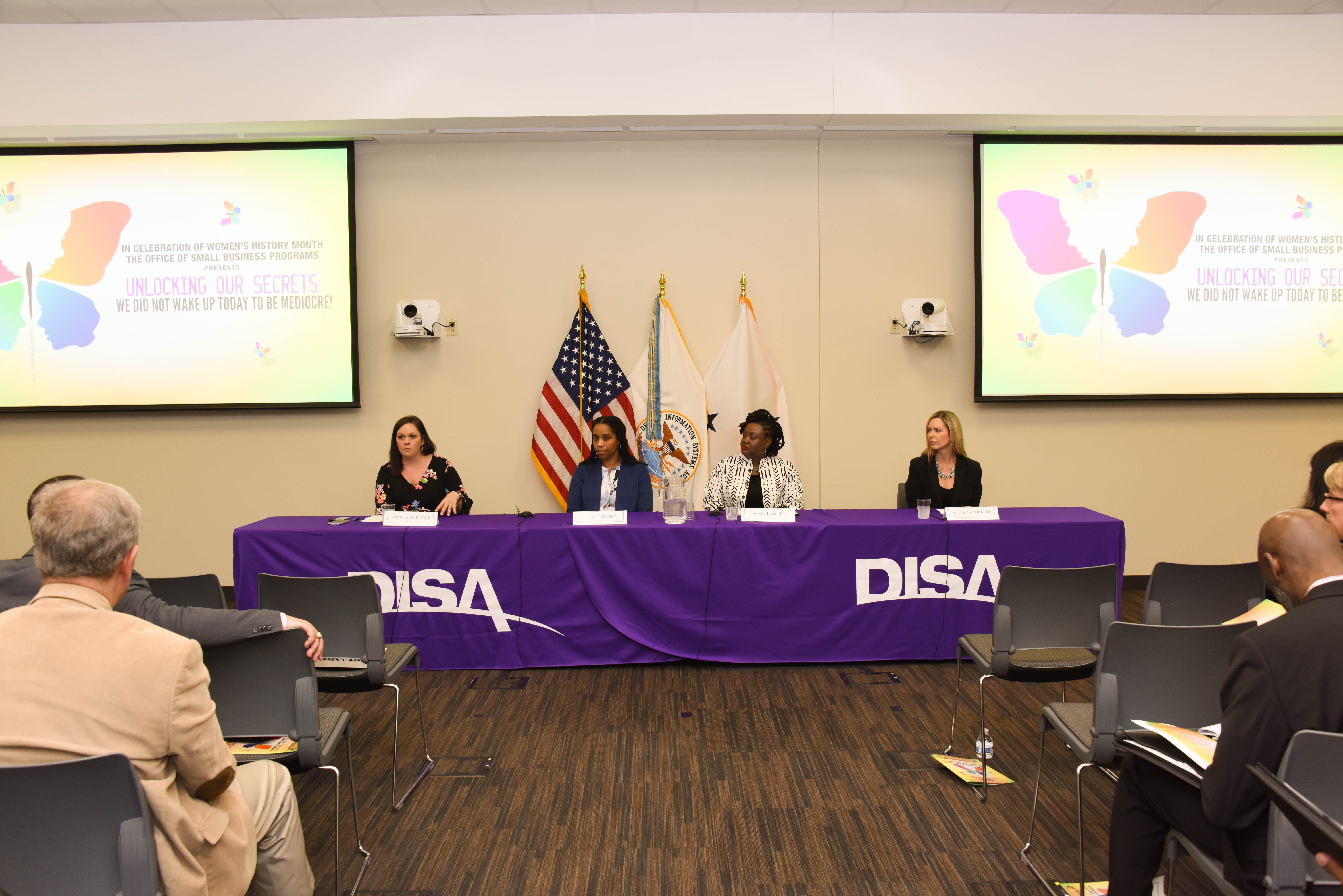DISA Program Manager Panel interacts with Small Businesses during Women-Owned Small Business Event